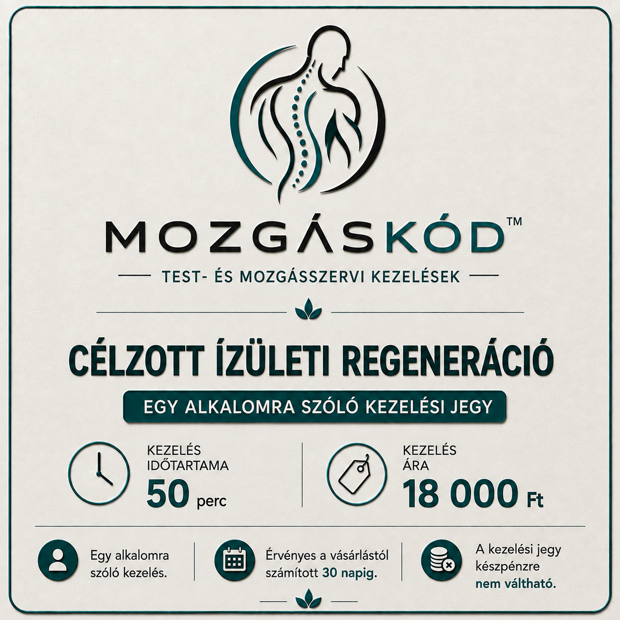 Célzott Izületi Regeneráció - 1 alkalom