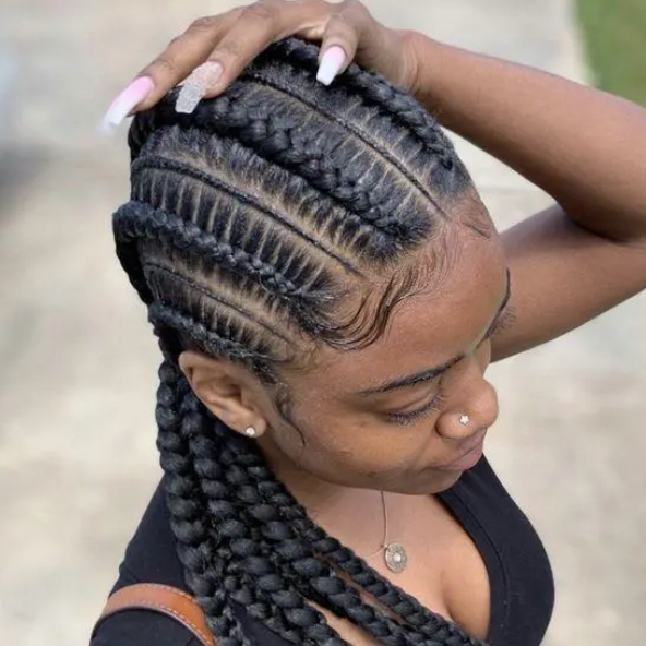 Nattes collées sans rajout