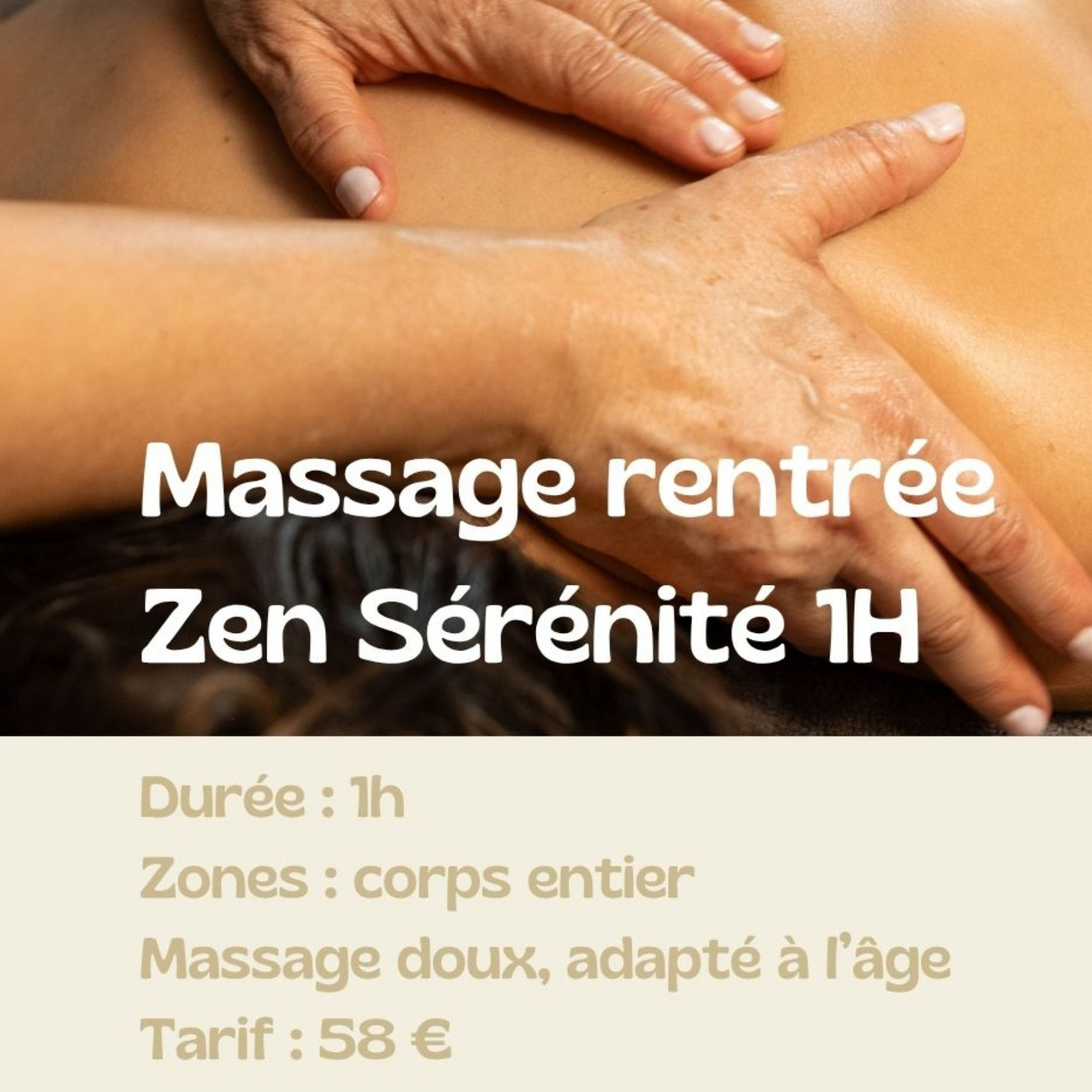 Massage rentrée zen -Sérénité