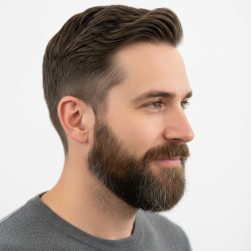 Střih vlasů a úprava vousů / Haircut and Beard Trim