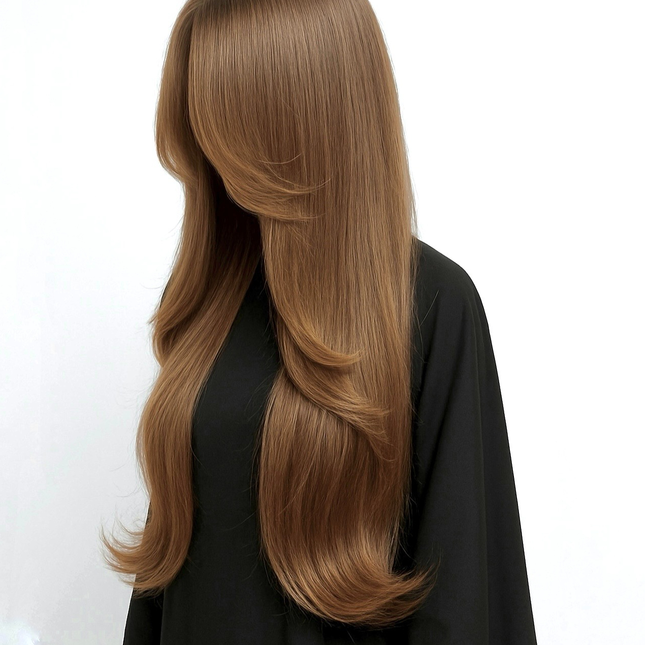 Foukaná - velmi dlouhé vlasy