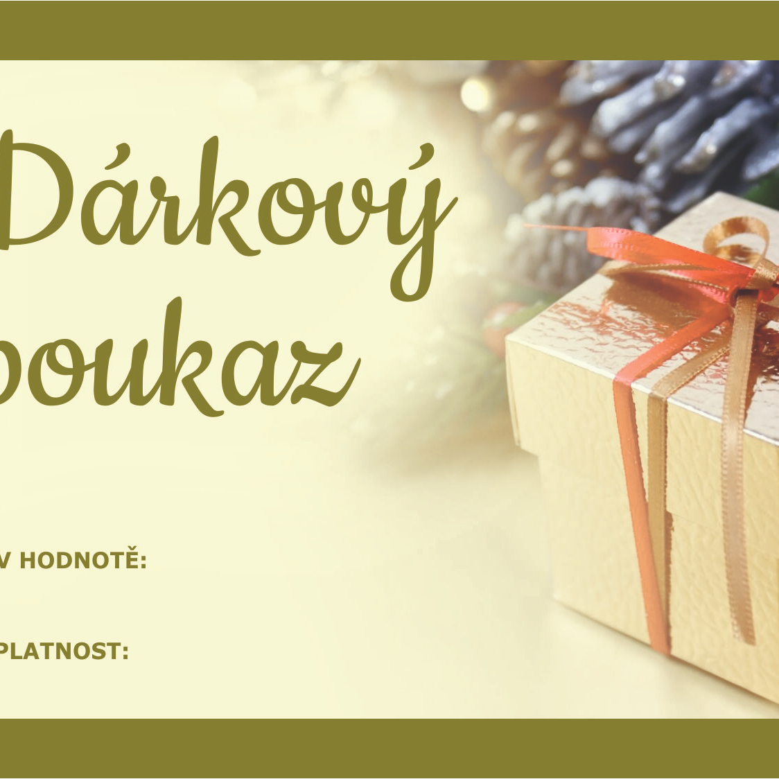 Mám Dárkový poukaz, Permanentku * FYZIO - REGENERAČNÍ A REFLEXNÍ