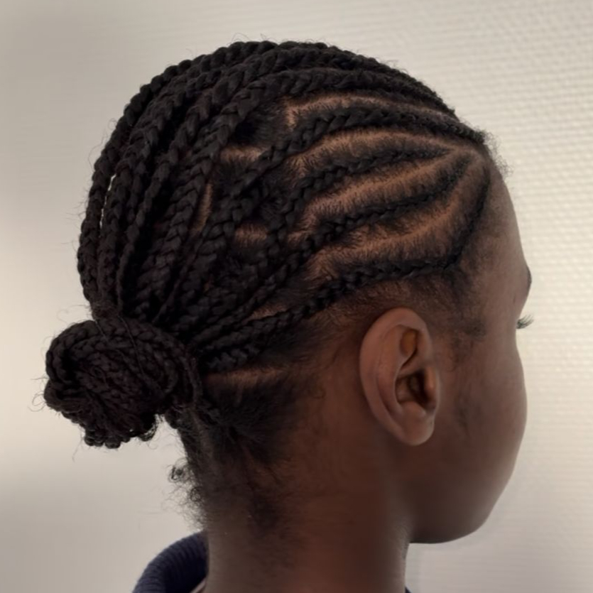 Tresses collées demi-tête