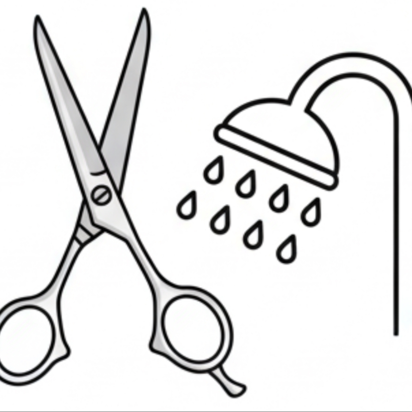 Střih s mytím vlasů