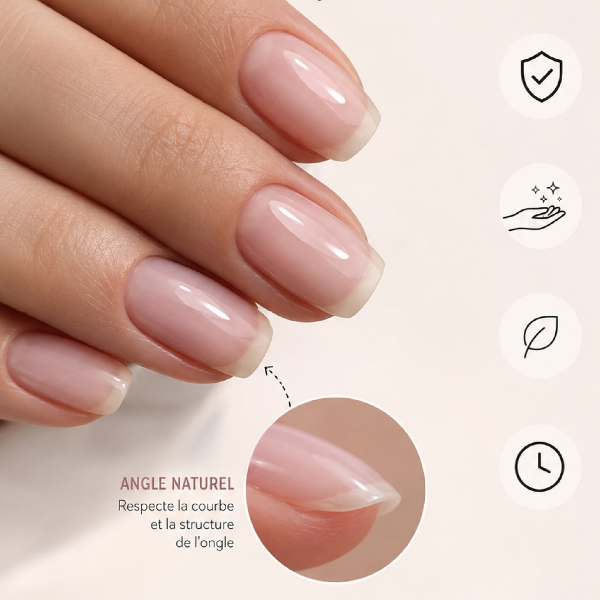 Renforcements d'ongles naturels