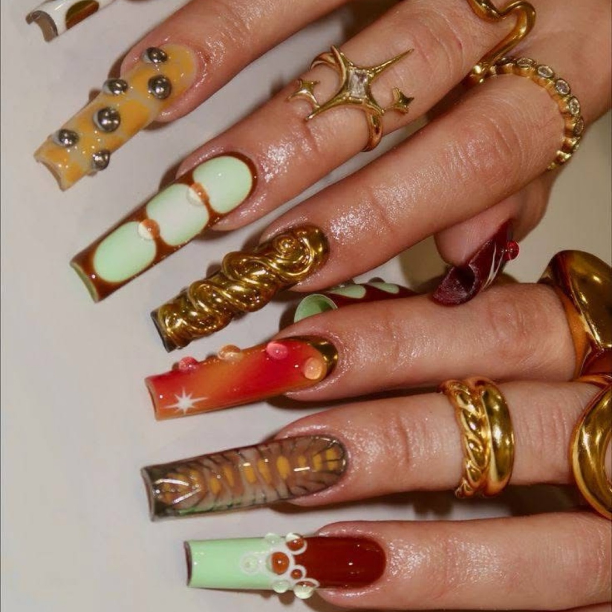 Modèle ongles nail art