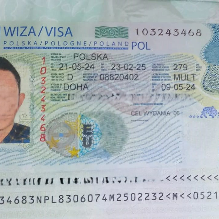 Visa Support Section - Only those holding Work Permit obtained t