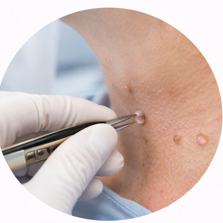 Rimozione fibromi penduli