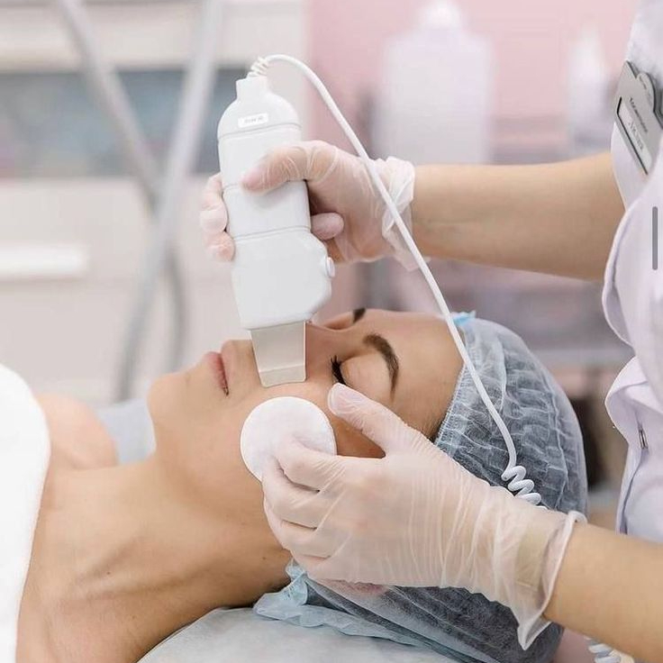 Ultrazvukové čistění obličeje s enzymatickým peelingem