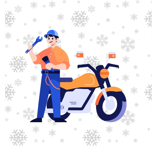 Grote winterbeurt motor
