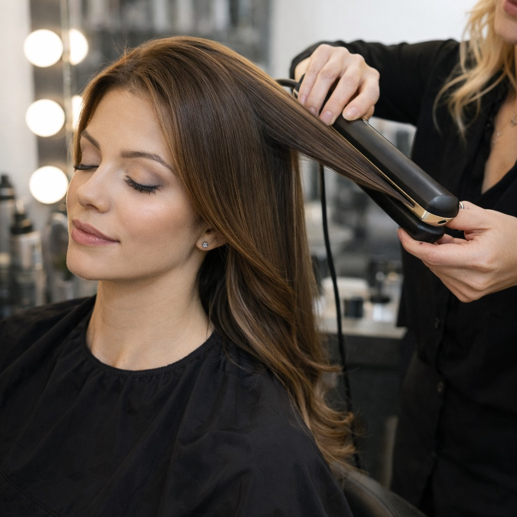 Blond barva + dámský střih, foukaná + kúra Olaplex nebo Awapuhi