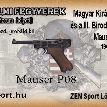 Mauser P08 teljes tár csomag