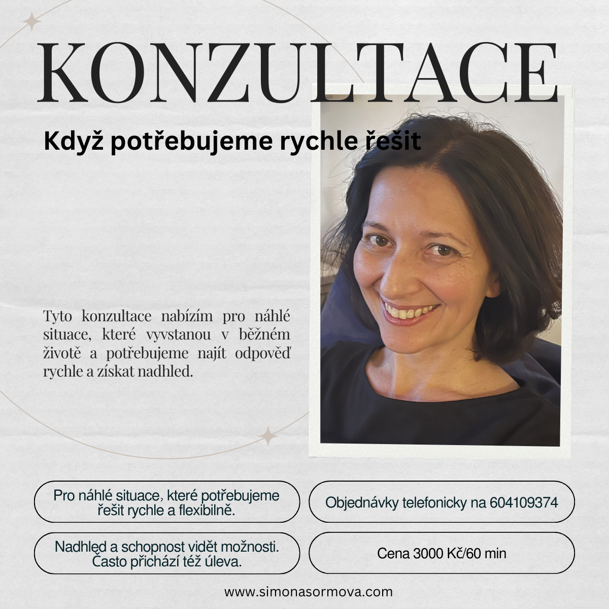 Konzultace - rychlá intervence pro znovunastavení rovnováhy