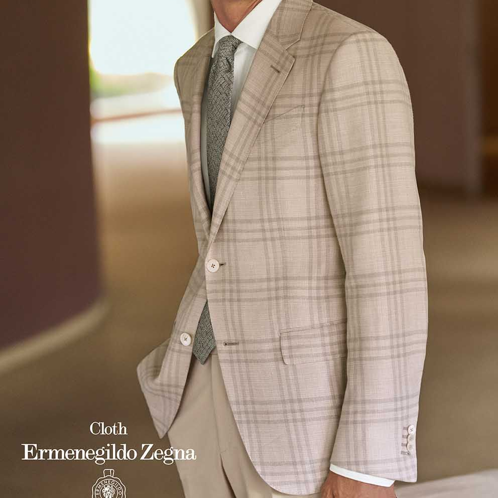 Ručně šitý oblek Ermenegildo Zegna