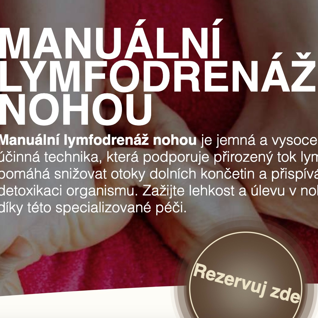 Manuální lymfodrenáž nohou
