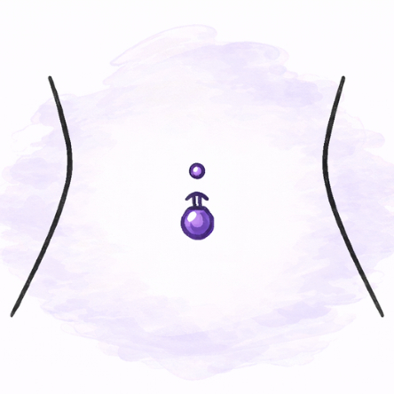 Piercing pupíku (od 16 let s písemným souhlasem rodiče)