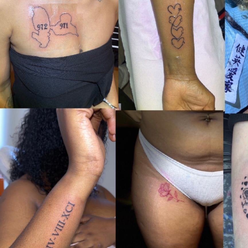 tatouage discret moyen (90€)