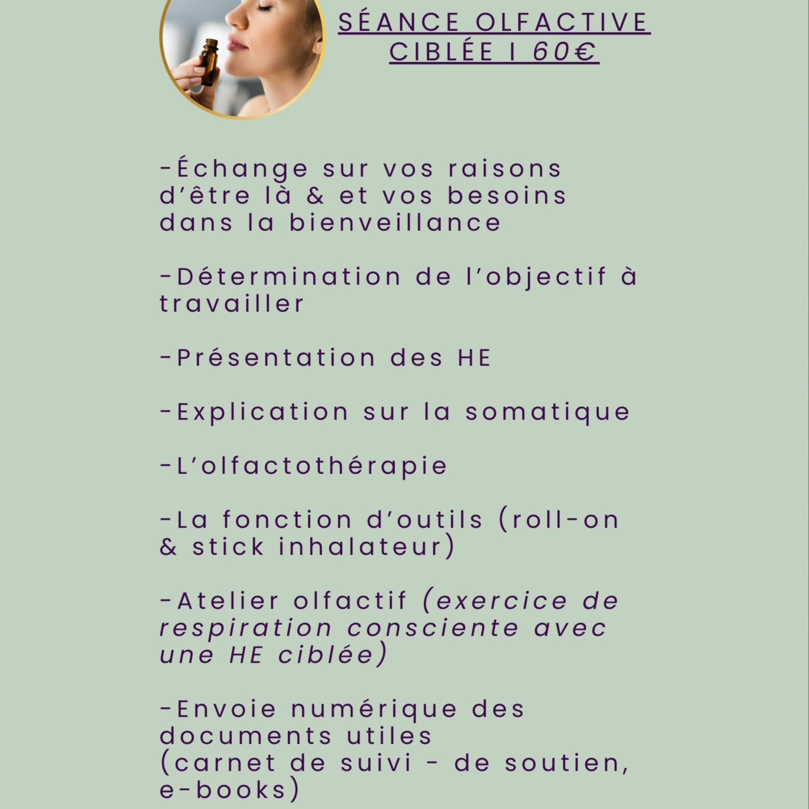 Séance Olfactive Ciblée