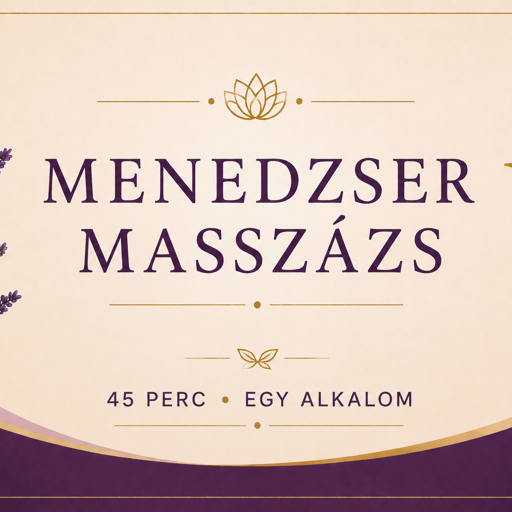 Manager masszázs - 45 perc