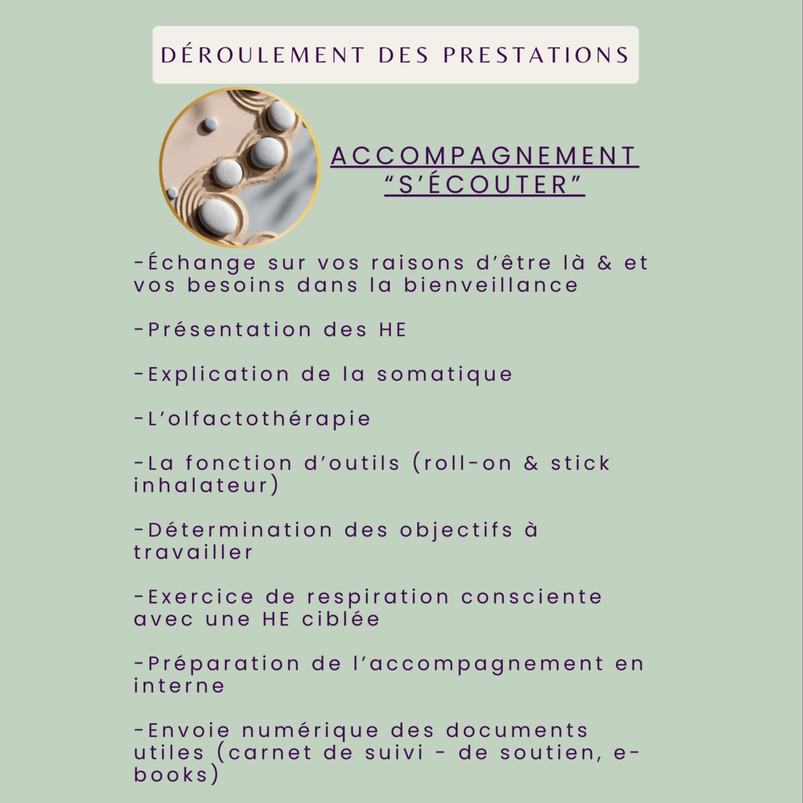 Accompagnement olfactif “S’écouter”