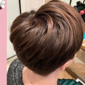 Barvení krátké vlasů/ Окрашивание коротких волос 1 тон