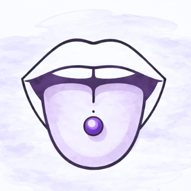 Piercing jazyka (od 15 let s písemným souhlasem rodiče)