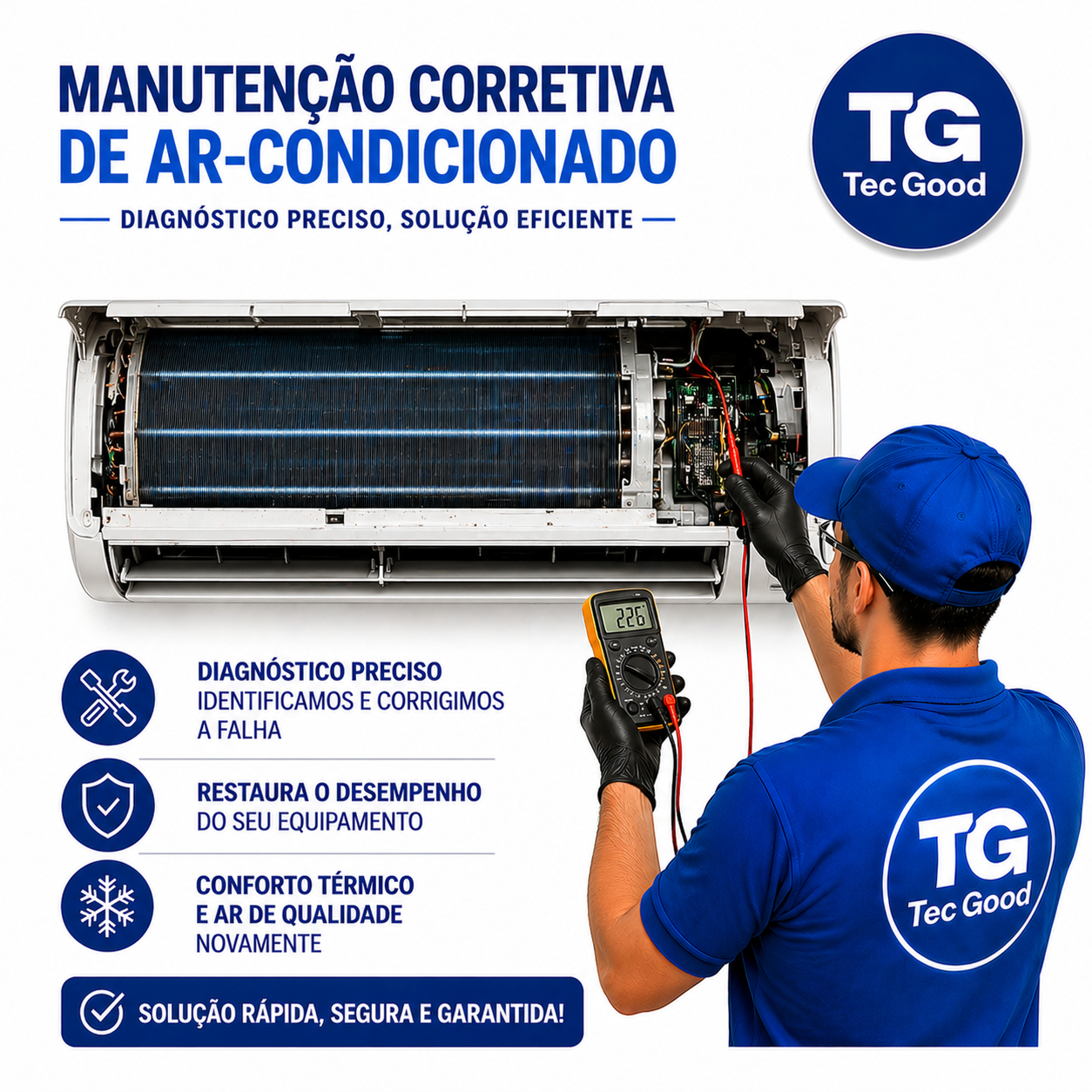 Manutenção corretiva ar condicionado