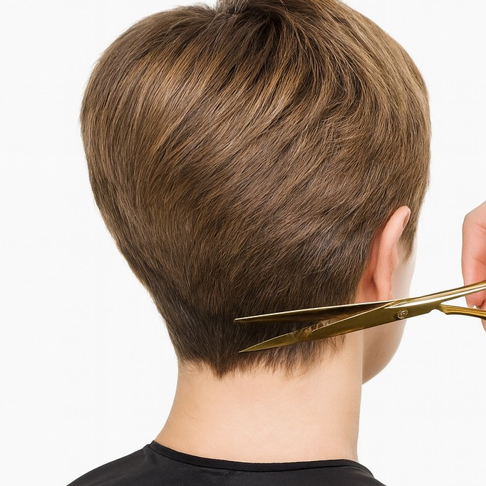 Dámský střih - krátké vlasy (délka k uším)