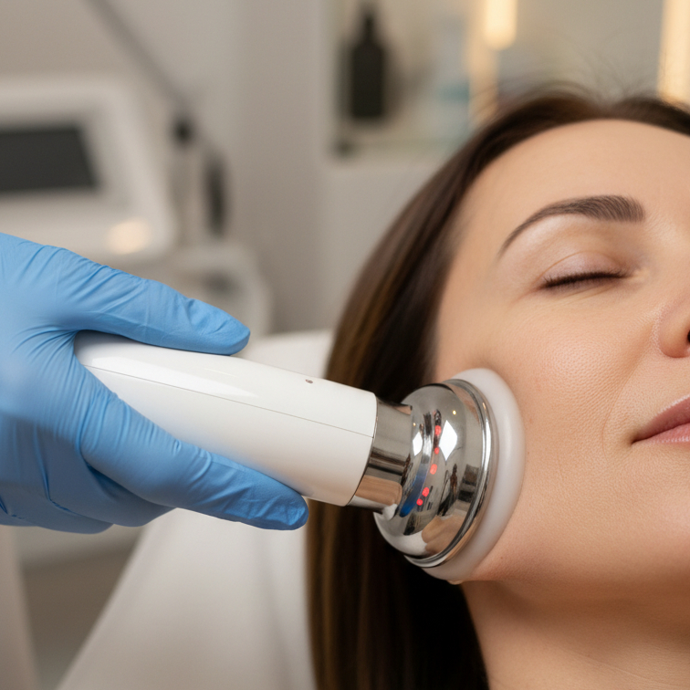 RF lifting obličeje vakuum