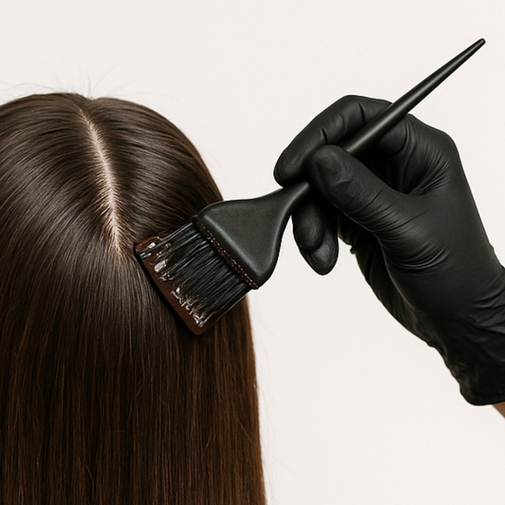 Barvení odrostu - dlouhé vlasy