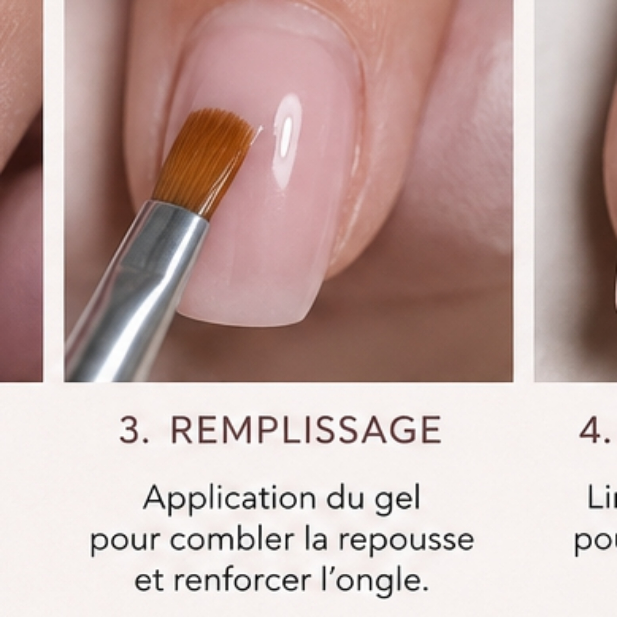 Remplissage ongles main