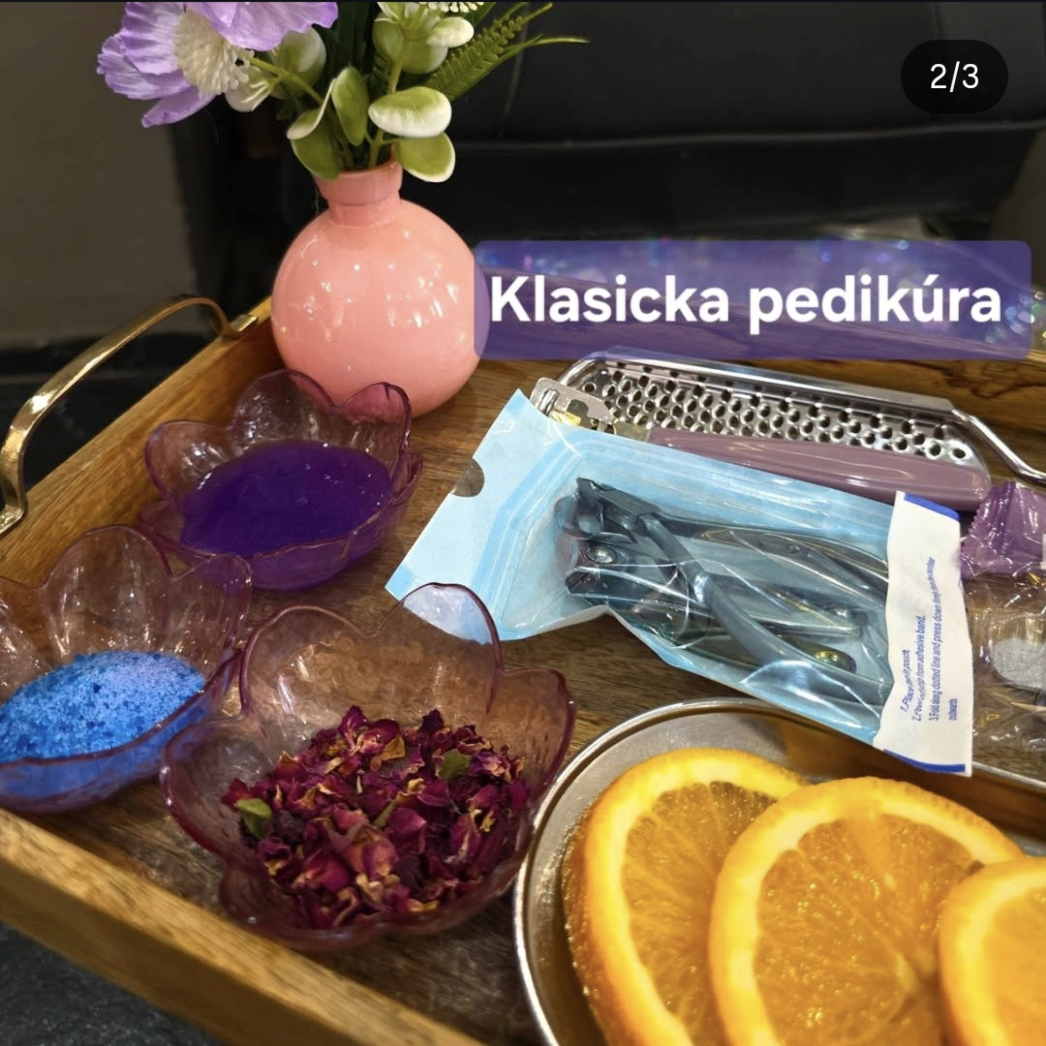 Klasická pedikúra s gellakem
