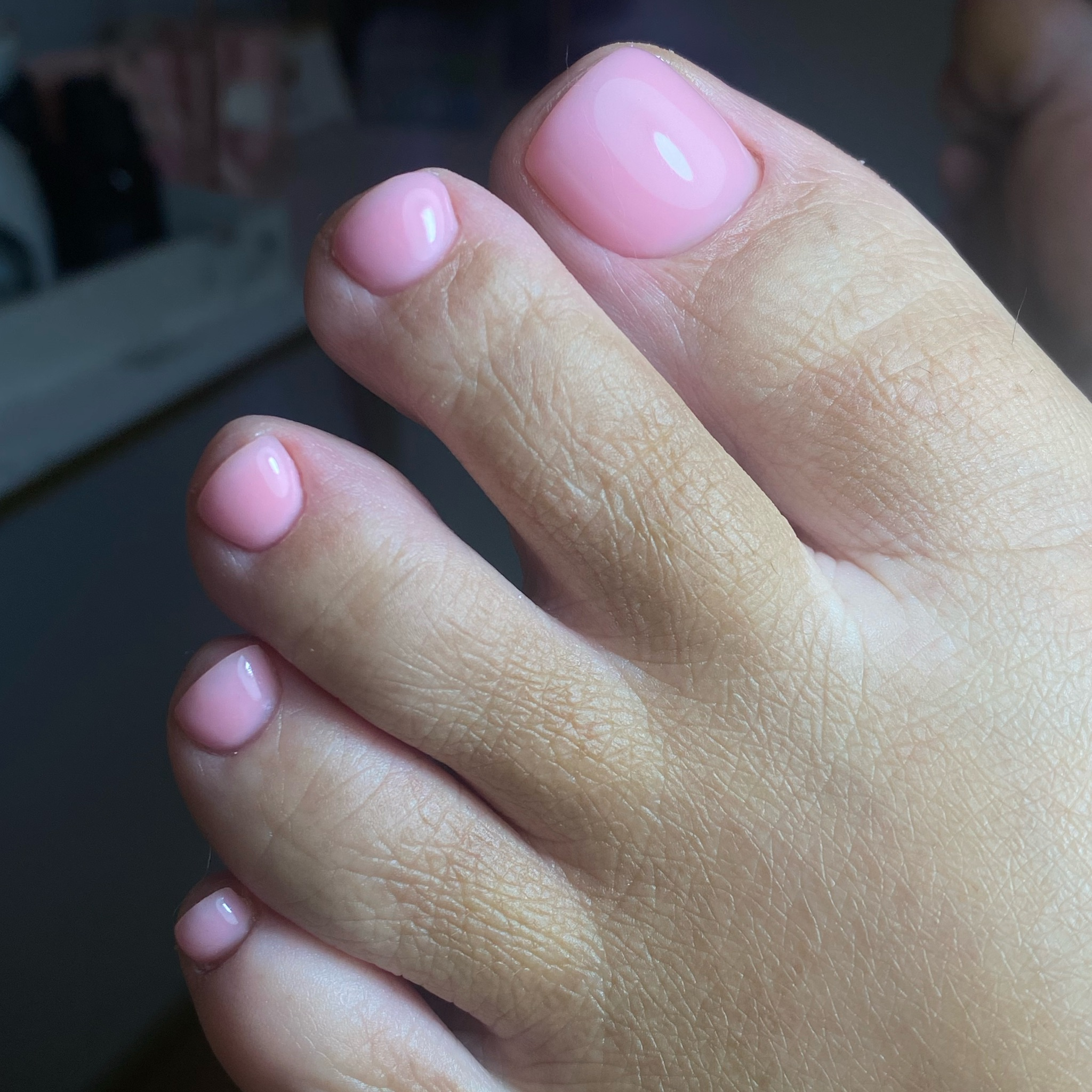 Gel pé, uma cor/brilho