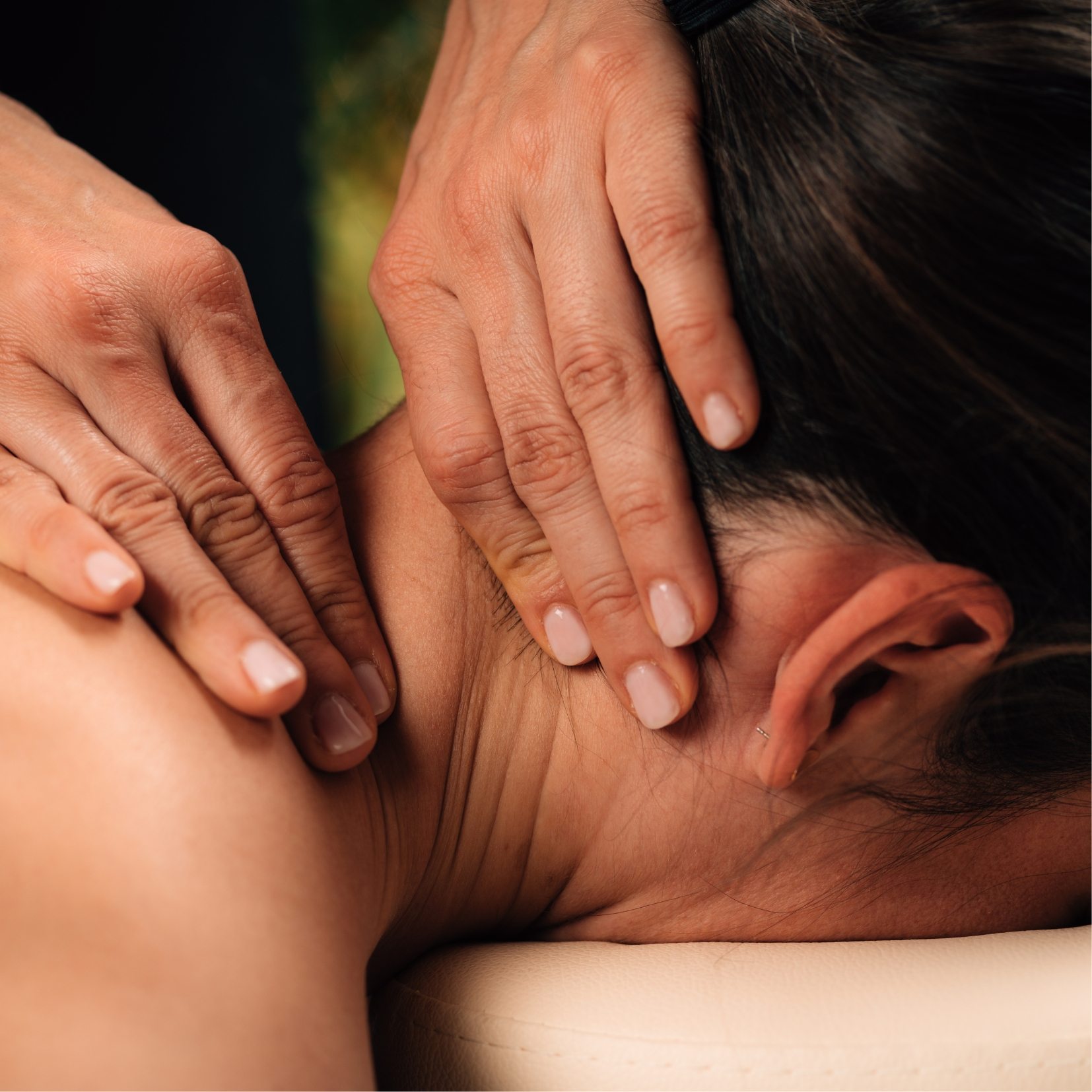 Sportovní masáž - šíje