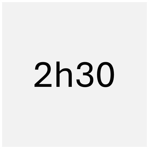 Horas adaptáveis - 2 horas e meia
