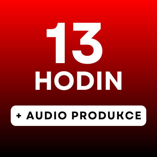 13 hodin studio + audio produkce