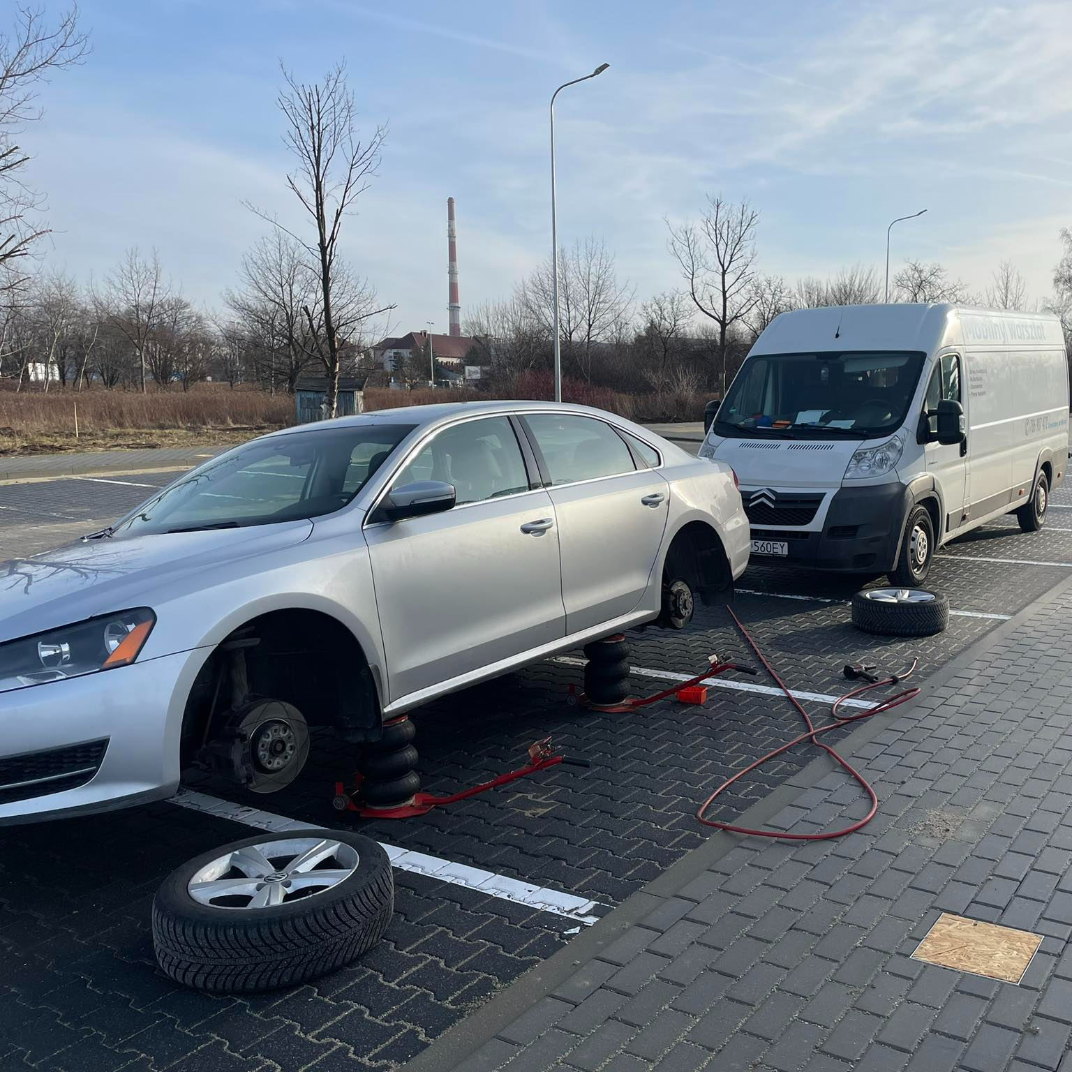 Wymiana opon na felgach aluminiowych