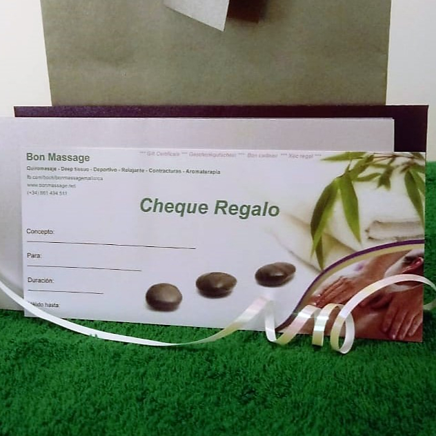 Cheque Regalo - Gift Voucher Desde 30€ - 85€