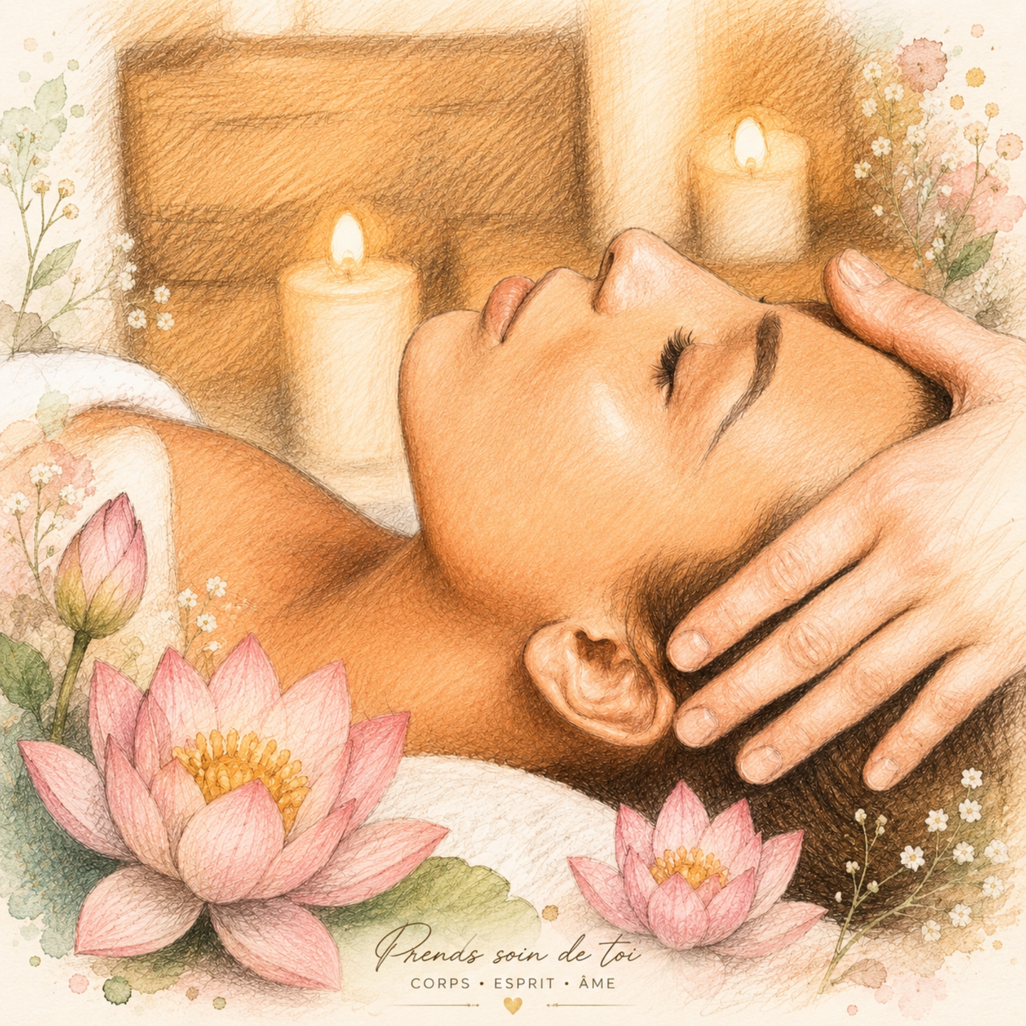 MASSAGE ET DRAINAGE LYMPHATIQUE BUSTE VISAGE CRÂNE
