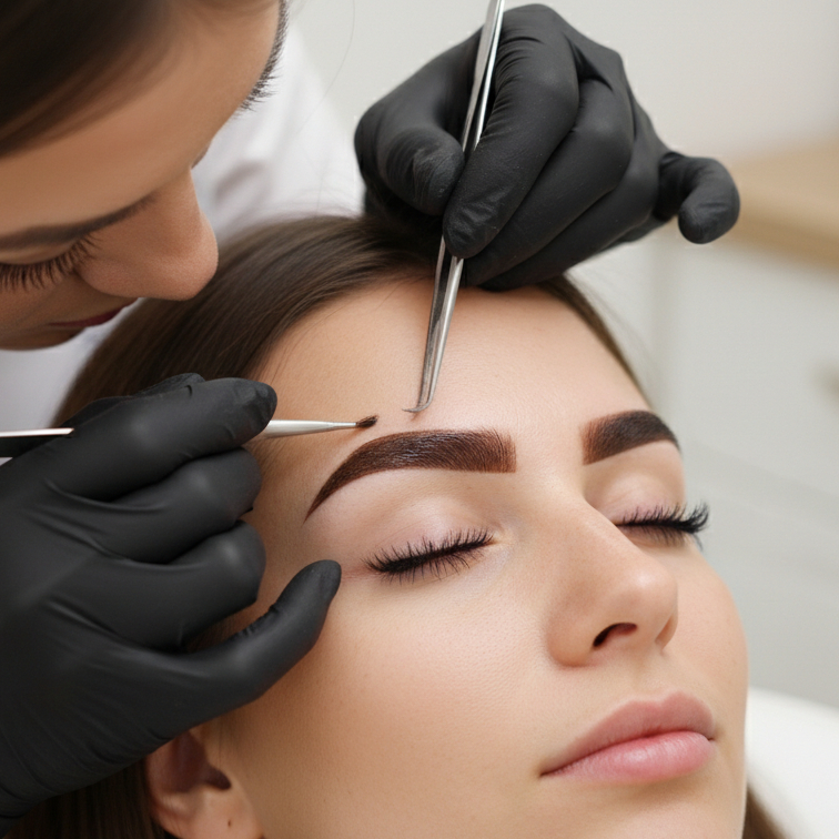 Úprava a barvení obočí a řas