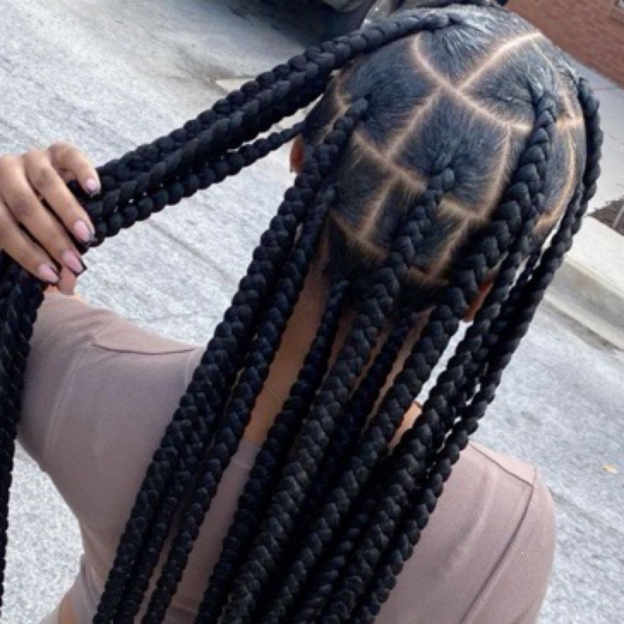 Jumbo braids (mèches comprises)