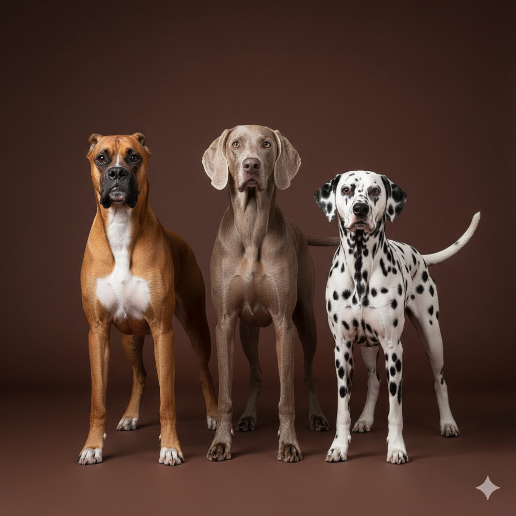 Boxer / Braco de weimar / Dálmata