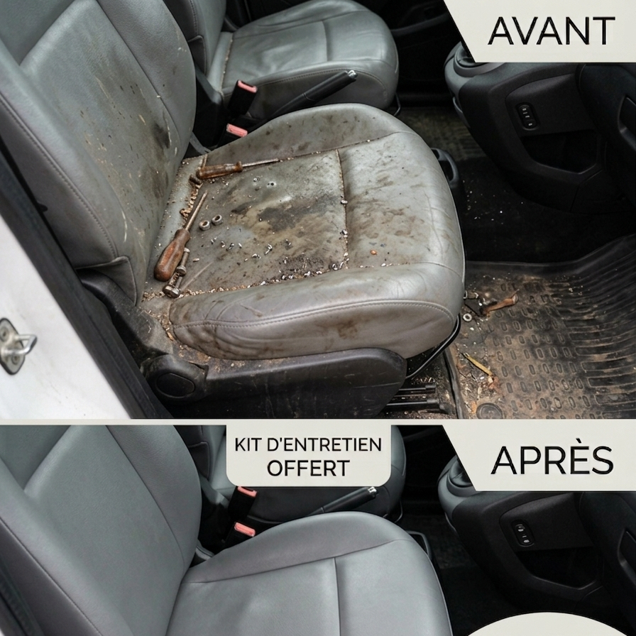NETTOYAGE INTERIEUR UTILITAIRE SUR PLACE + KIT D'ENTRETIEN AUTO