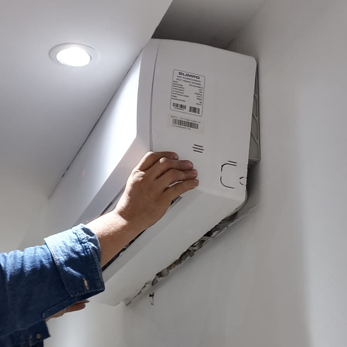 Instalación de aire acondicionado