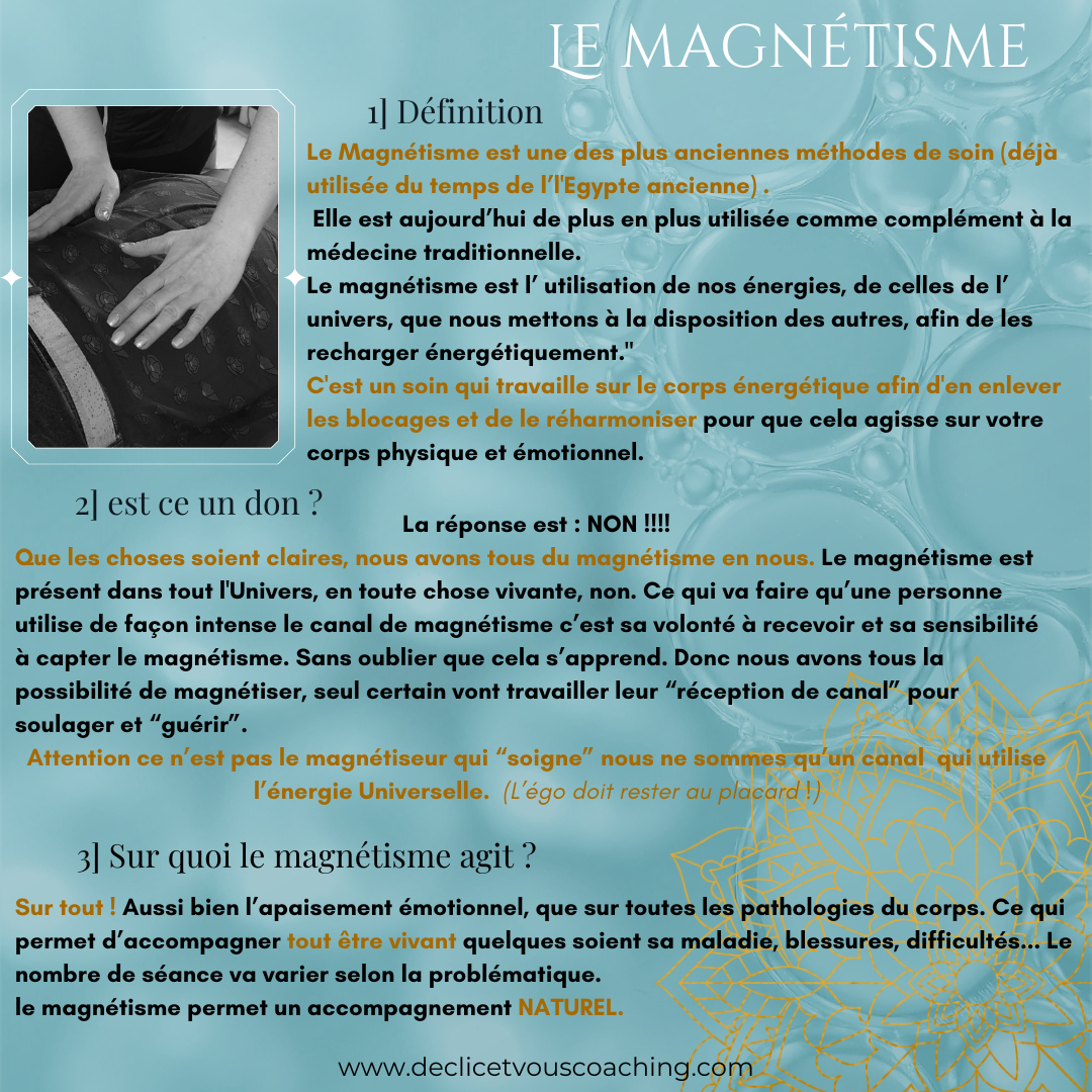 Magnétisme corps complet DISTANCIEL