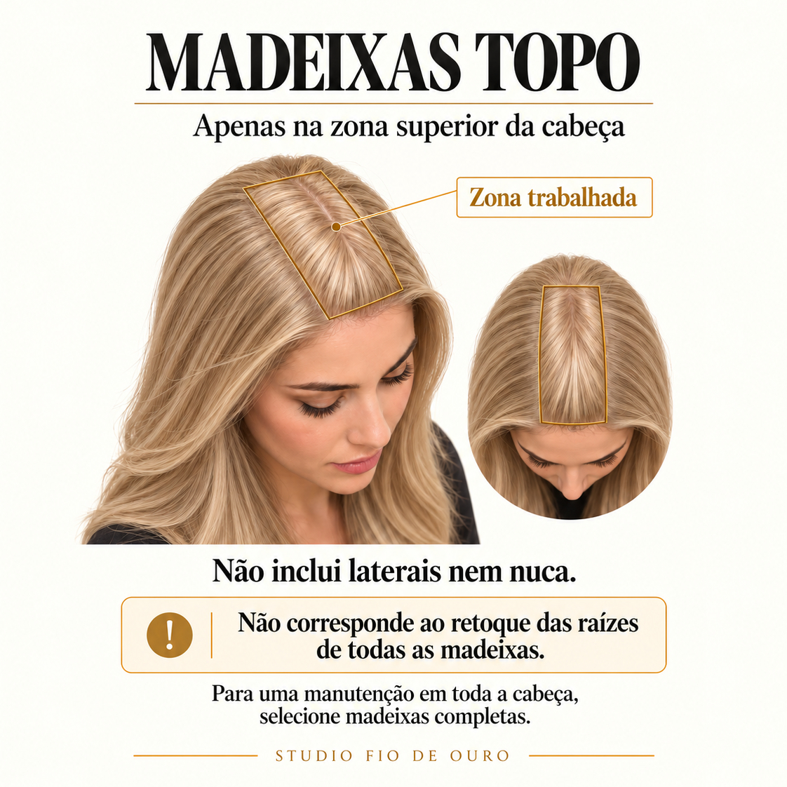 MADEIXAS TOPO, TRATAMENTO & CORTE
