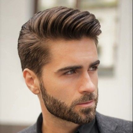 Corte a Tesoura + Barba premium