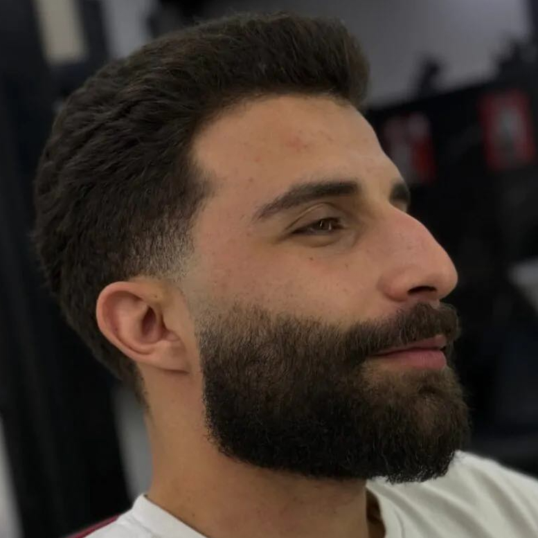 Fade + úprava brady
