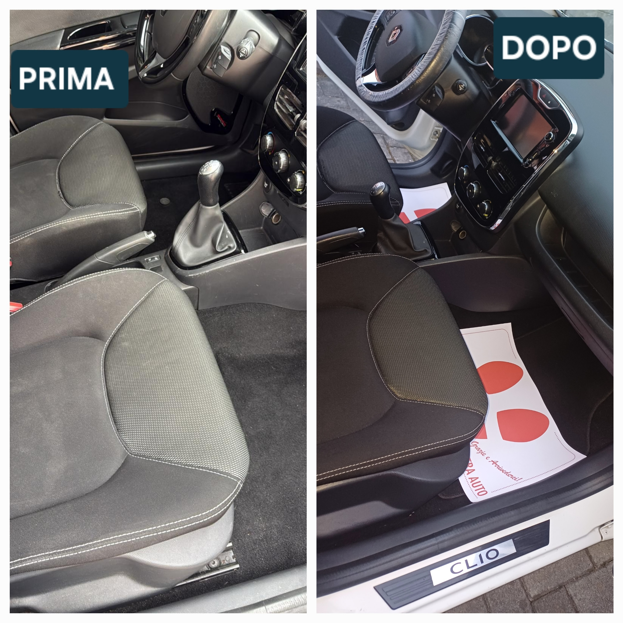 lavaggio solo sedili auto