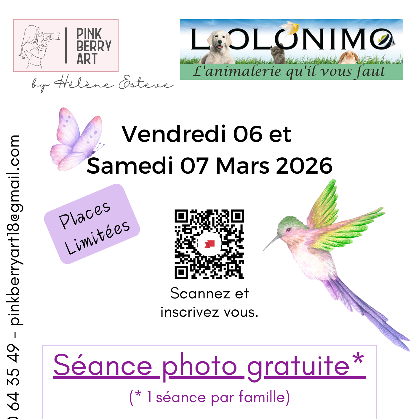 Séance Gratuite + 1 photo offerte 10x15 - Lolonimo